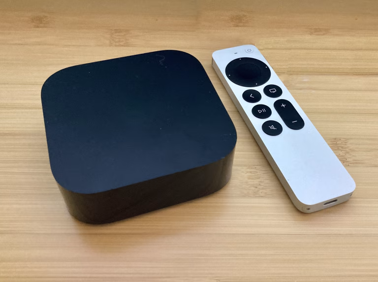 Apple TV 4K third generation, released November 2022. This is the 64 GB base model without Ethernet port on the back.